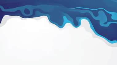 Mavi Beyaz Akan Sıvı Arkaplan Canlandırması