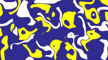 Mavi Arkaplan ile Renkli Sıvı Dalgalı Hareketi