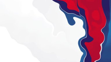 Kırmızı ve Mavi Akışkan Hareketli Soyut Arkaplan