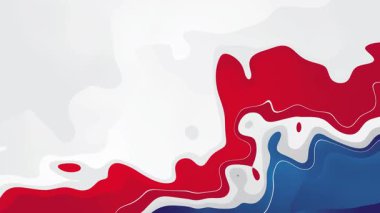 Dinamik Kırmızı Mavi Gradyan Sıvı Arkaplan Canlandırma Tasarımı