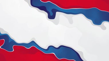 Yaratıcı Kırmızı Mavi Akan Sıvı Soyut Animasyon Tasarımı