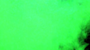 Siyah Arkaplanda Yeşil Duman Efekti Hareketi Arkaplanı