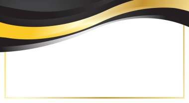 Lüks siyah altın dalga arkaplan sertifikası tasarımı