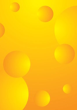 Soyut çember desenli sarı eğimli arkaplan