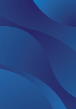 Mavi gradyan soyut dalga etkisi arka planı