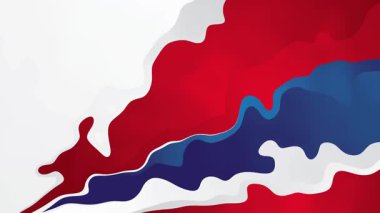 Pürüzsüz Kırmızı Mavi Sıvı Akımı Soyut Arkaplan Canlandırması