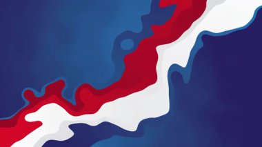 Renkli Kırmızı Mavi Akan Sıvı Soyut Arkaplan Canlandırması