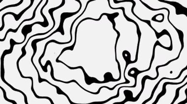 Siyah ve beyaz soyut çizgili arka plan. Optik yanılsama