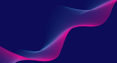 Dinamik Soyut Mor Pembe Dalga Arkaplanı