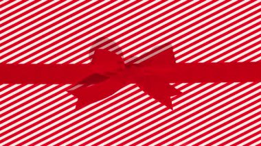 Yeşil arka planda fiyonk yırtılması olan Noel hediyesi paketleme kağıdı. Hareket Animasyonunu Durdur. İndirim, metin vs. için maket