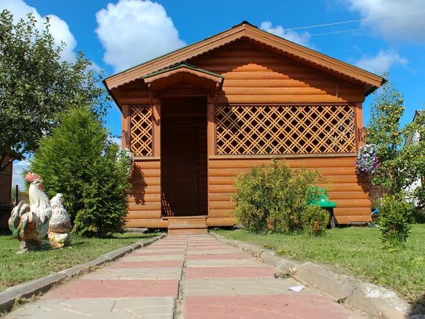 Trä hus — Stockfoto