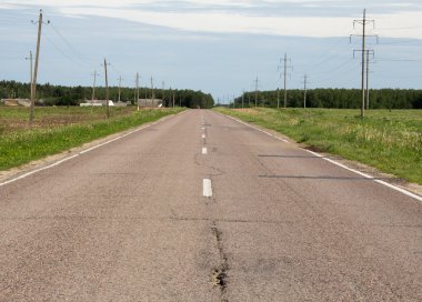 Asfalt karayolları yol kırsal sahne