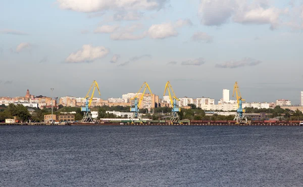 Southern river port in Moscow. — Stock Photo, Image