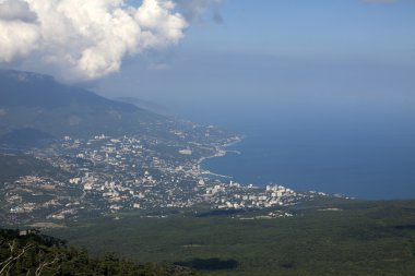 Gökyüzü ve deniz Dağları.