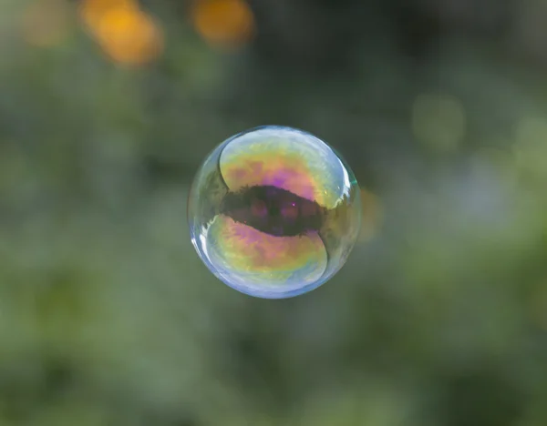 Regenbogen-Seifenblase — Stockfoto