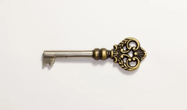 Старый стальной ключ . — стоковое фото