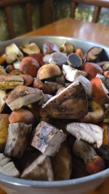 Lezzetli bir yiyeceğe yakın.