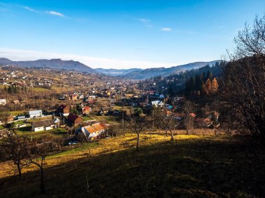 Transilvanya, Romanya 'daki güzel dağ manzarası