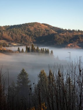 Dağların güzel manzarası