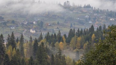 Sonbahar zamanı güzel dağ manzarası