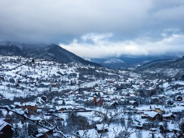 Kotor şehrinin manzarası