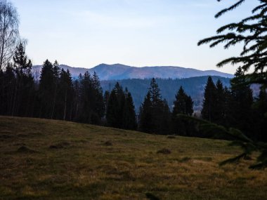 Sonbahar aylarında Ukrayna Karpatlar