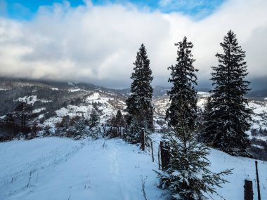 Kış Dağları güzel manzara