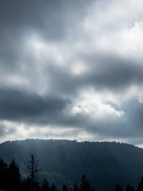 Dağların güzel manzarası