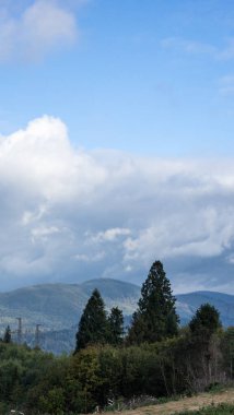 Dağların güzel manzarası