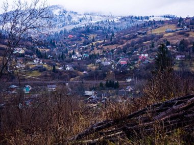 Ukrayna Karpatları 'nın güzel manzarası