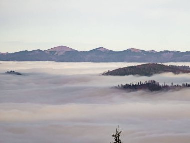 Dağların güzel manzarası