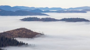 Dağların güzel manzarası