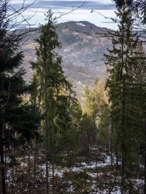 güzel kış manzara Dağları