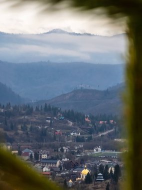 Dağların güzel manzarası