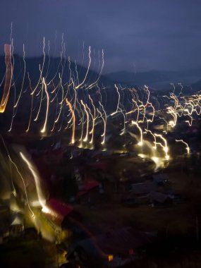 Şehrin gece manzarası