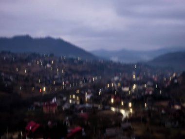 Dağlarda güzel bir gün batımı