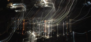 Işıkların soyut arkaplanı