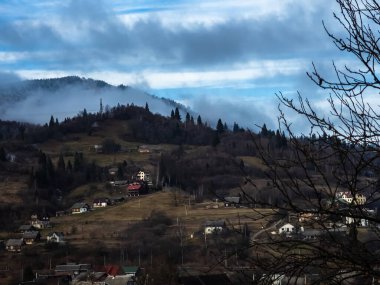 Dağların güzel manzarası