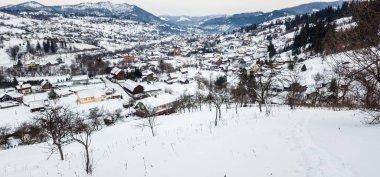 güzel kış manzara Dağları