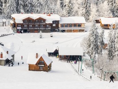 Karpat dağlarında kış, Ukrayna