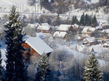 İsviçre Alplerinde kış