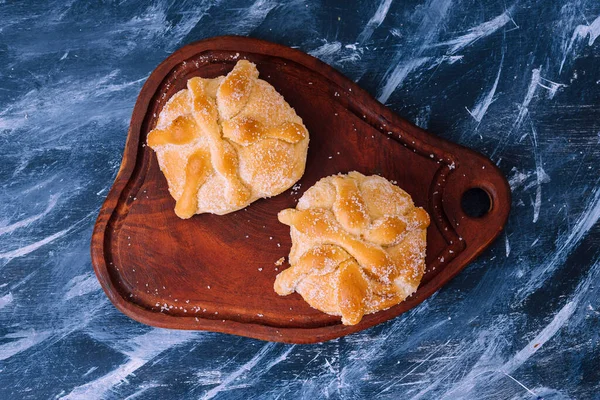 Pan Dulce Tradicional Mexicano Típico Del Día Los Muertos — Foto de Stock