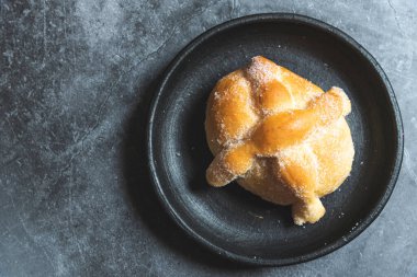 Geleneksel Meksika tatlı ekmeği Ölü gün için tipik
