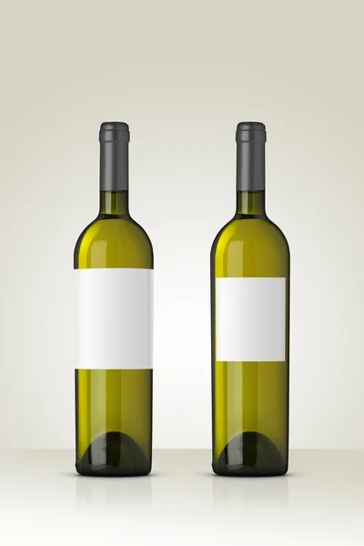 mockup beyaz şarap şişesi