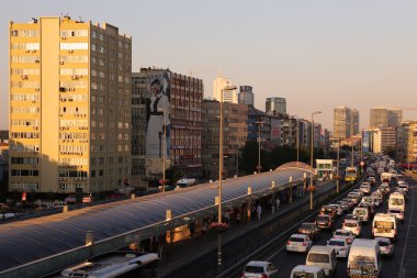 Araç trafiğine, Istanbul, Türkiye