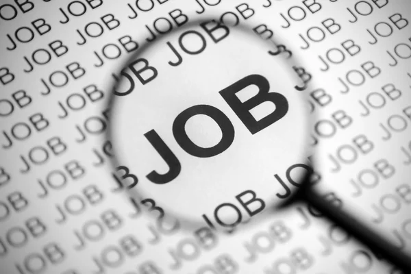 İş arama yakın çekim