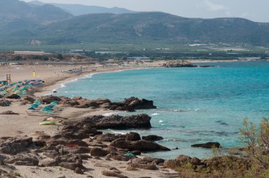 Falasarna beach, Crete, Yunanistan.