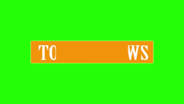 Aujourd'hui Les manchettes de l'actualité en troisième position du RVB + écran vert