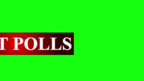Simple EXIT POLLS tiers inférieur pour le streaming. Facile à utiliser dans l'écran vert.