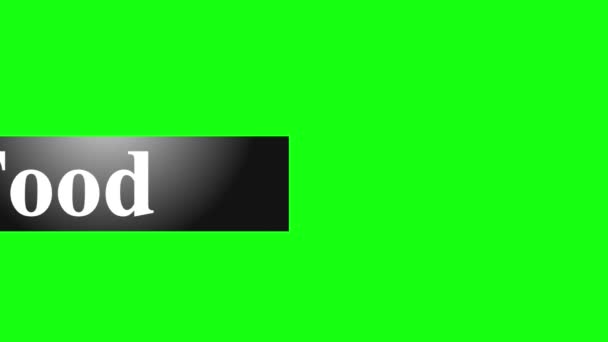 Nourriture inférieure tiers dans l'écran vert 